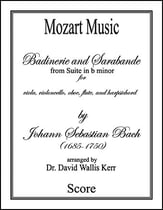 Badinerie and Sarabande Orchestra sheet music cover